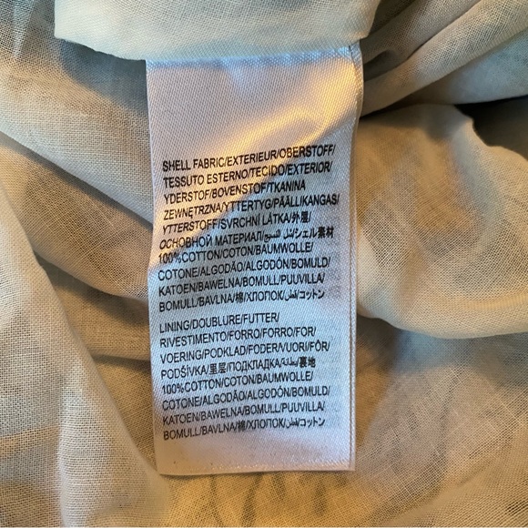 FARM RIO BLUE PALMS BALLOON SLEEVE DRESS SIZE MEDIUM NEW with TAGS - Picture 13 of 16